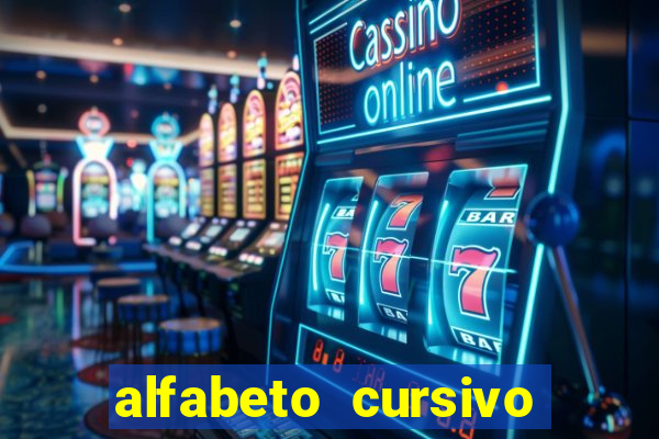 alfabeto cursivo pontilhado para imprimir pdf